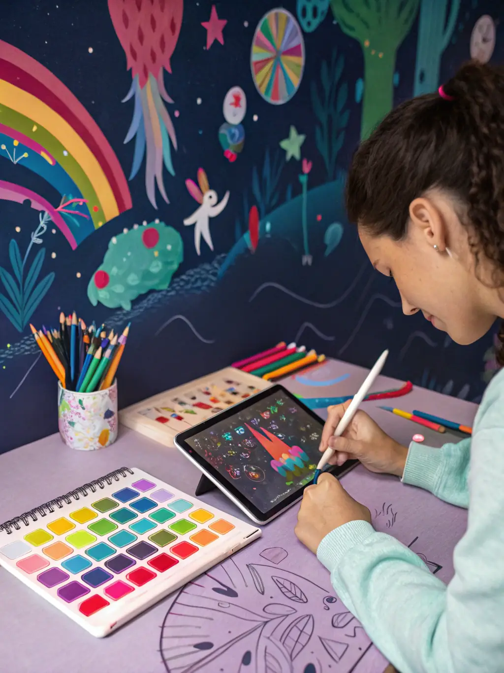 An image representing AI-driven content creation, showing a blend of human creativity and AI assistance in generating compelling marketing content for Strix.